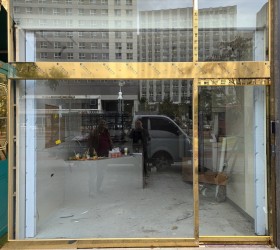 강서구 마곡 금거래소 골드 미러 서스 자동문 시공