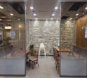 일산 덕양구 갈비집 유리파티션 시공