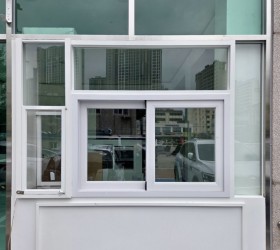 일산 굿모닝건강랜드 1층 카페 금속 파사드 공사